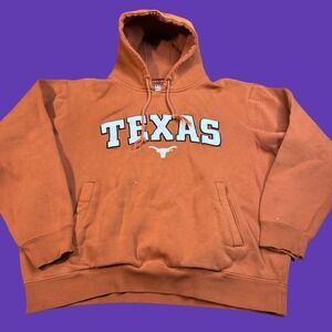Foot Locker Texas Longhorns Hoodie Sweatshirt Mens M Y2K Orange University *Read